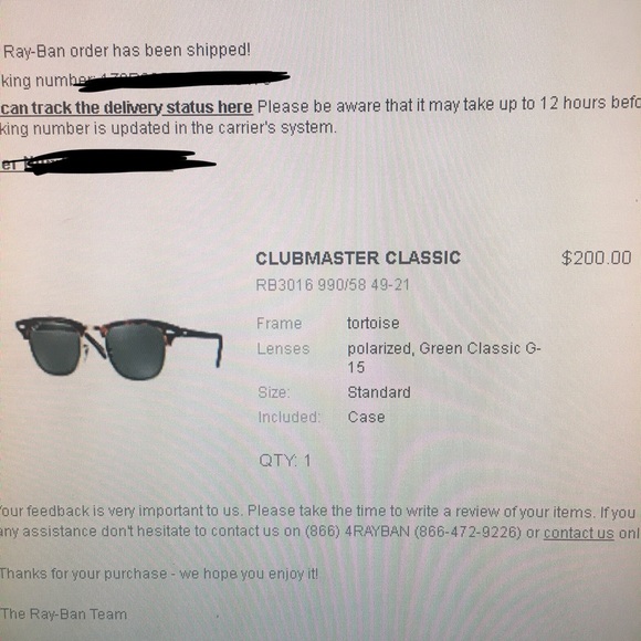 Ray-Ban Polarized Clubmaster Sunglasses - Picture 7 of 7